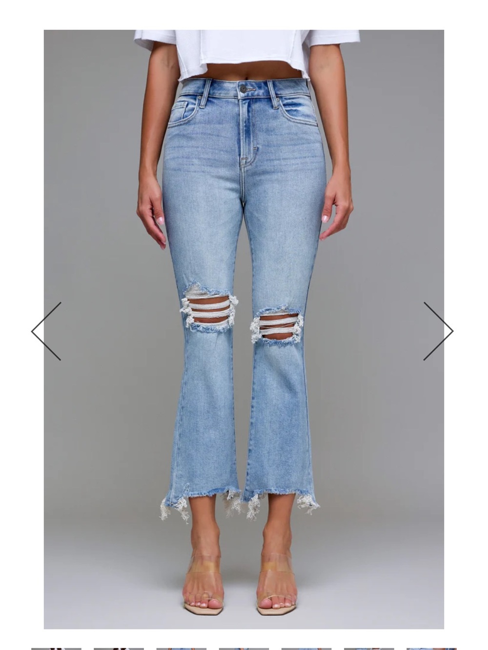 Hidden Happi crop flare jeans